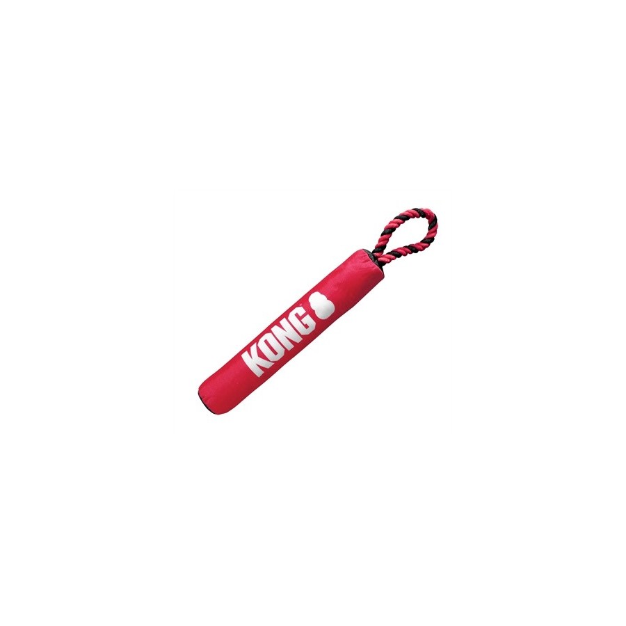 Kong Signature Stick Met Touw Rood / Zwart 30X5X5 CM