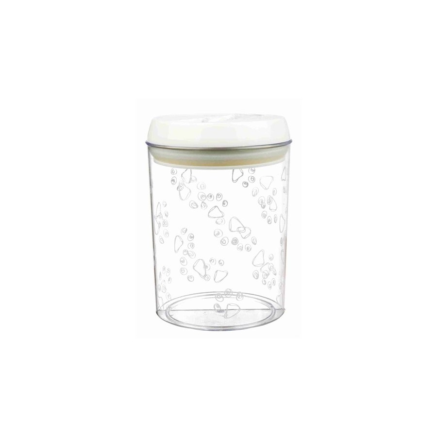 Trixie Voorraadpot Kunststof Transparant / Wit 1,5 LTR 17,5 CM