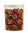 Trixie Voorraadpot Kunststof Transparant / Wit 1,5 LTR 17,5 CM