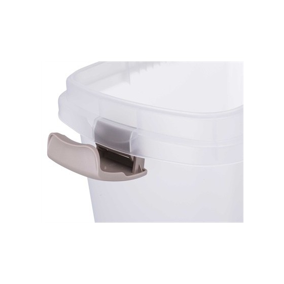 Trixie Voerton Luchtdicht Afsluitbaar Kunststof Transparant Wit / Wit 15 LTR 22X34X41,5 CM
