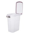 Trixie Voerton Luchtdicht Afsluitbaar Kunststof Transparant Wit / Wit 15 LTR 22X34X41,5 CM