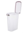Trixie Voerton Luchtdicht Afsluitbaar Kunststof Transparant Wit / Wit 25 LTR 23X39X51 CM