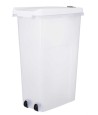Trixie Voerton Luchtdicht Afsluitbaar Kunststof Transparant Wit / Wit 40 LTR 26,5X44,5X61,5 CM