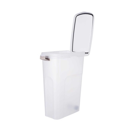 Trixie Voerton Luchtdicht Afsluitbaar Kunststof Transparant Wit / Wit 40 LTR 26,5X44,5X61,5 CM