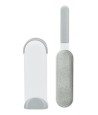 Trixie Harenpluizenborstel Met Reinigingsstation Wit / Grijs 33 CM