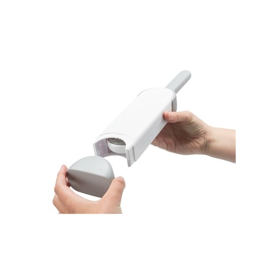Trixie Harenpluizenborstel Met Reinigingsstation Wit / Grijs 33 CM