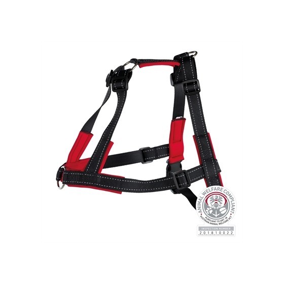 Trixie Hondentuig Trainingstuig Lead'n'walk Soft Zwart 45-70X2,5 CM