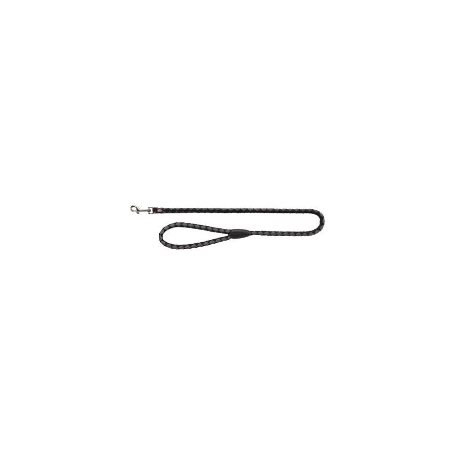 Trixie Hondenriem Cavo Zwart / Grijs 100X1,2 CM