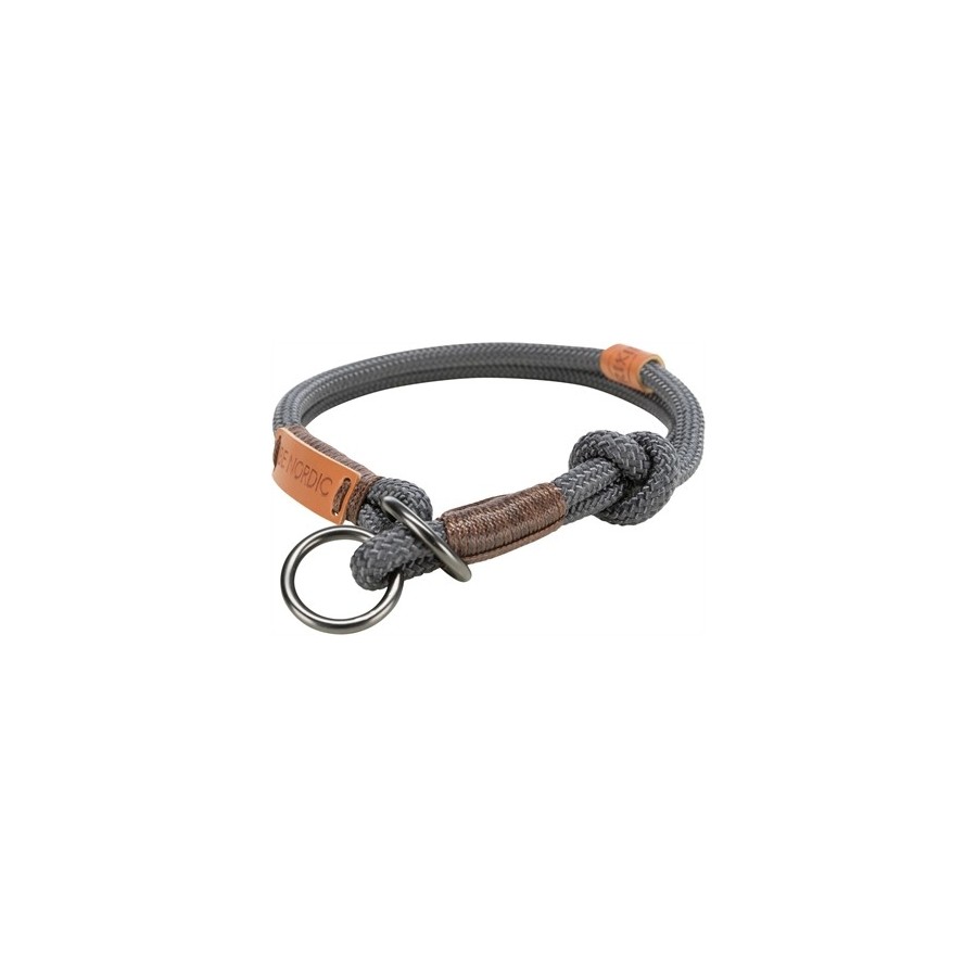 Trixie Halsband Hond Be Nordic Halfslip Donkergrijs / Bruin 30X0,6 CM
