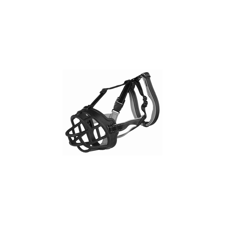Trixie Muilkorf Muzzle Flex Silicone Zwart L 27X31 CM