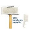 Trixie Slickerborstel Houten Greep / Metalen Pinnen Assorti 13X9 CM 3 ST