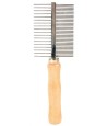 Trixie Kam 2-Zijdig Middel / Grof Hout / Metalen Tanden 17 CM 3 ST