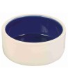 Trixie Voerbak Keramiek Crème / Blauw 12X12 CM 350 ML 4 ST
