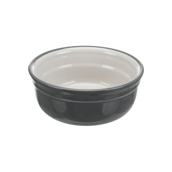 Trixie Voerbak-Set Keramiek  /  Metaal Petrol / Grijs 2X600 ML
