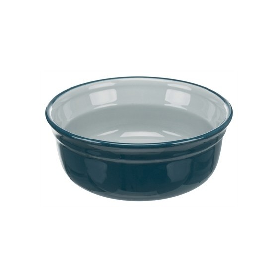 Trixie Voerbak-Set Keramiek  /  Metaal Petrol / Grijs 2X1,6 LTR
