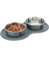 Trixie Placemat Natuurrubber Donkergrijs 45X25 CM 2 ST