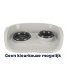Trixie Voerbak Station Kunststof Wit  /  Assorti 46X30X11 CM 250 ML/300 ML 2 ST