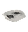 Trixie Voerbak Station Kunststof Wit  /  Assorti 46X30X11 CM 250 ML/300 ML 2 ST
