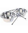 Trixie Voer / Waterbak-Set Rvs / Metaal 2X750 ML 4 ST