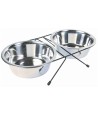 Trixie Voer / Waterbak-Set Rvs / Metaal 2X1,8 LTR 4 ST