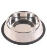 Trixie Voerbak Rvs / Rubberring 30X30 CM 1,75 LTR 4 ST