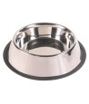 Trixie Voerbak Rvs / Rubberring 34X34 CM 2,8 LTR 4 ST