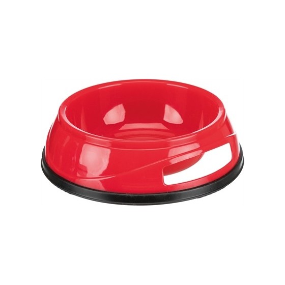 Trixie Voerbak Zwaar Kunststof / Rubberbodem Assorti 12X12 CM 300 ML 4 ST