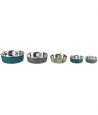 Trixie Voerbak Rvs / Kunststof-Ommanteling Assorti 17X17 CM 800 ML 4 ST