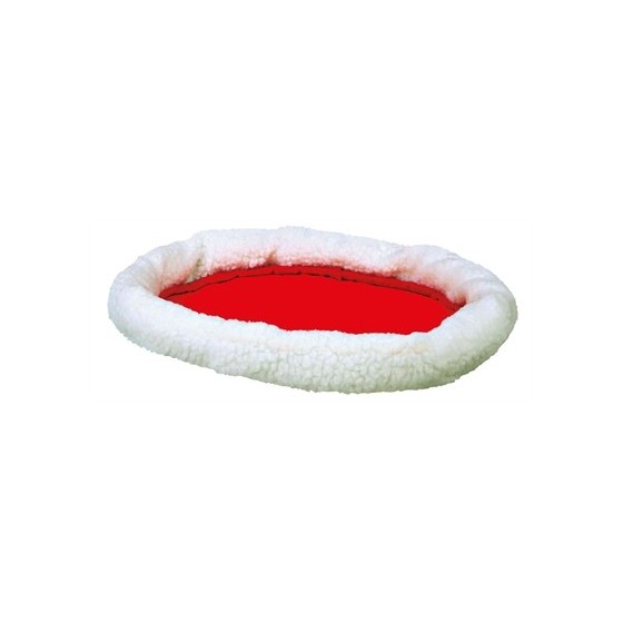 Trixie Mand Rond Wolwit / Rood 47X38X6 CM