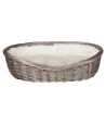 Trixie Mand Wilg Met Binnenvoering En Kussen Grijs 80X61X22 CM