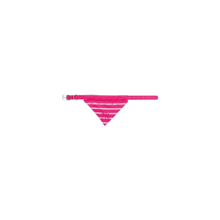 Trixie Halsband Hond Nylon Met Doek Fuchsia 43-55X2,5 CM