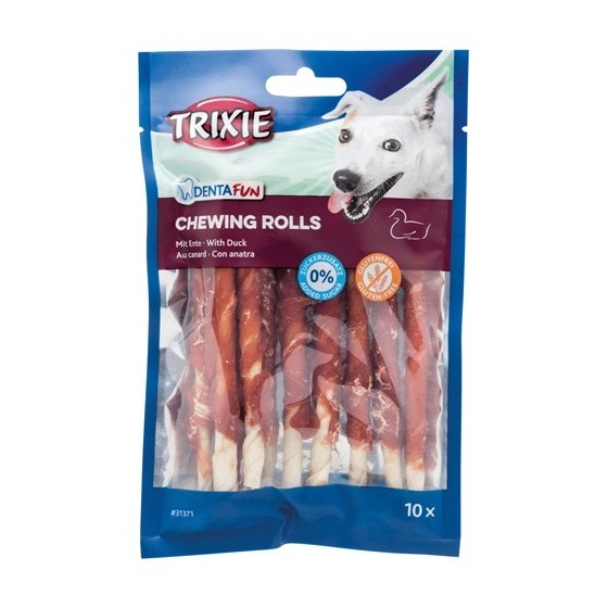 Trixie Denta Fun Duck Chewing Rolls 6X80 GR 12 CM