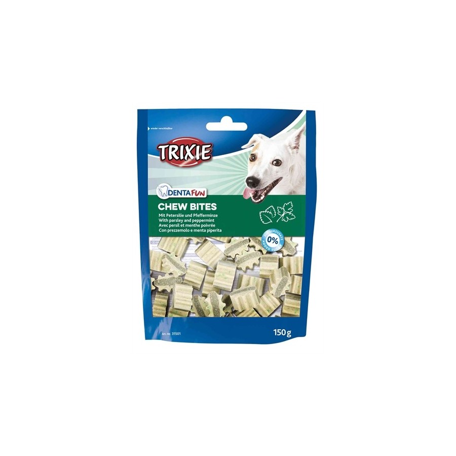 Trixie Denta Fun Chew Bites Peterselie Pepermunt 10X150 GR