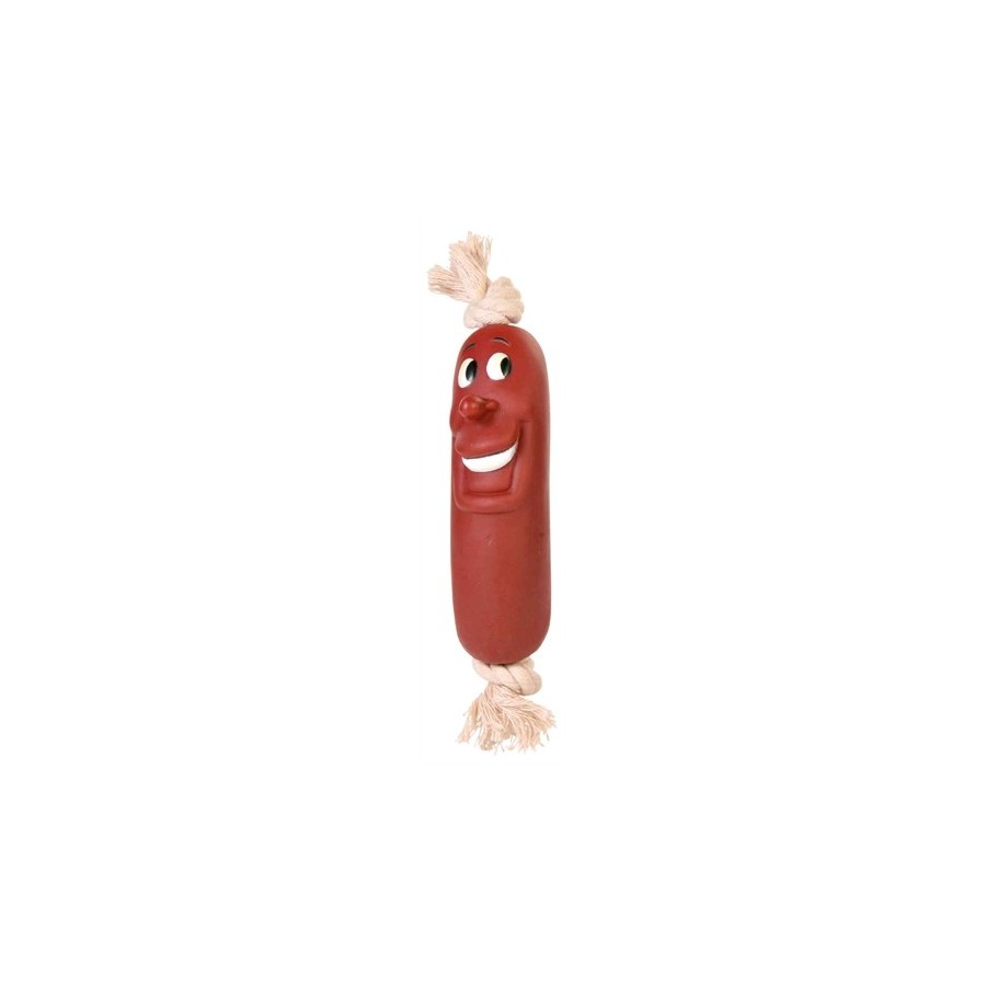 Trixie Worstje Met Touw Vinyl 11 CM 4 ST
