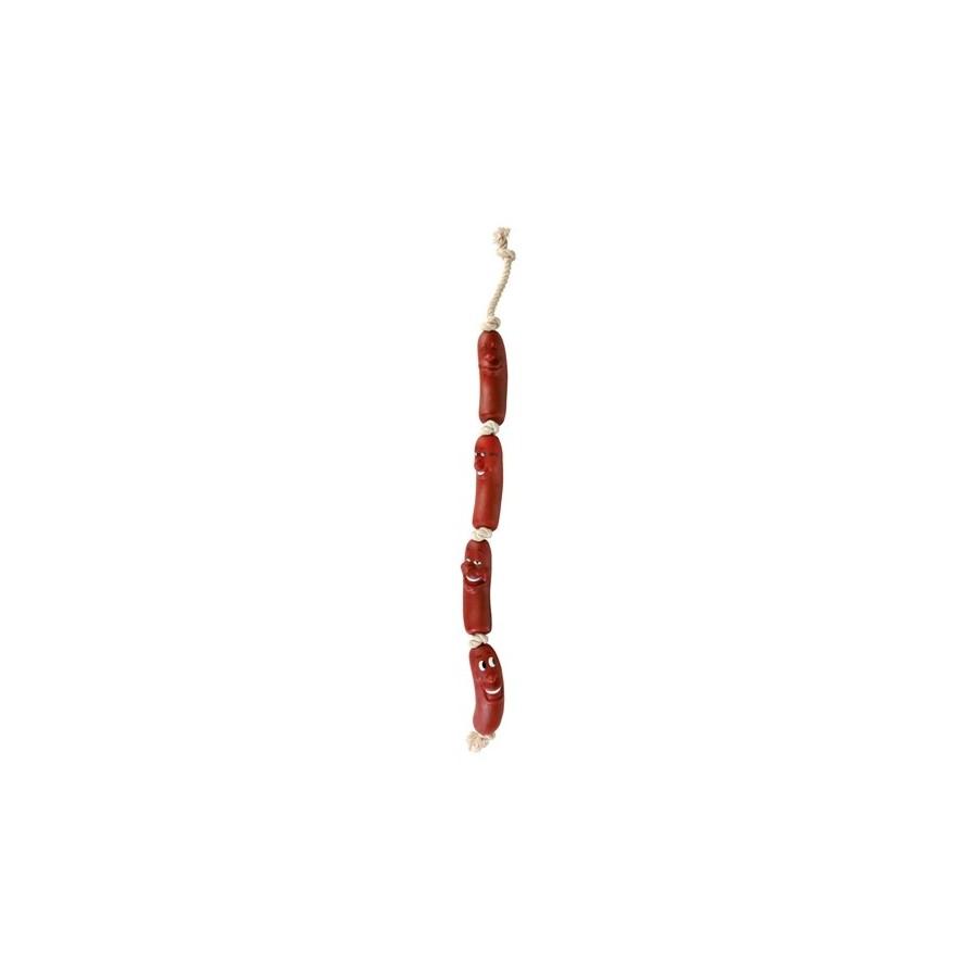 Trixie Worstketting Met Touw Vinyl 75 CM 3 ST