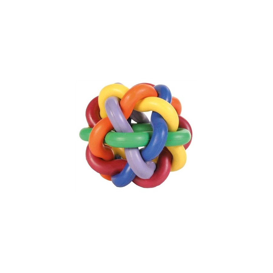 Trixie Natuurrubber Knoopbal 10X10X10 CM 3 ST