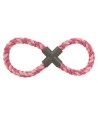 Trixie Dubbel-Trekspeeltje 8 Vormig Flostouw  Assorti 35 CM 3 ST