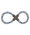 Trixie Dubbel-Trekspeeltje 8 Vormig Flostouw  Assorti 35 CM 3 ST