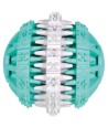 Trixie Denta Fun Natuurrubber Bal Met Muntsmaak 6X6X6 CM 3 ST