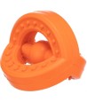 Trixie Natuurrubber Trekspeeltje Met Grip Oranje 7X7X7 CM 3 ST