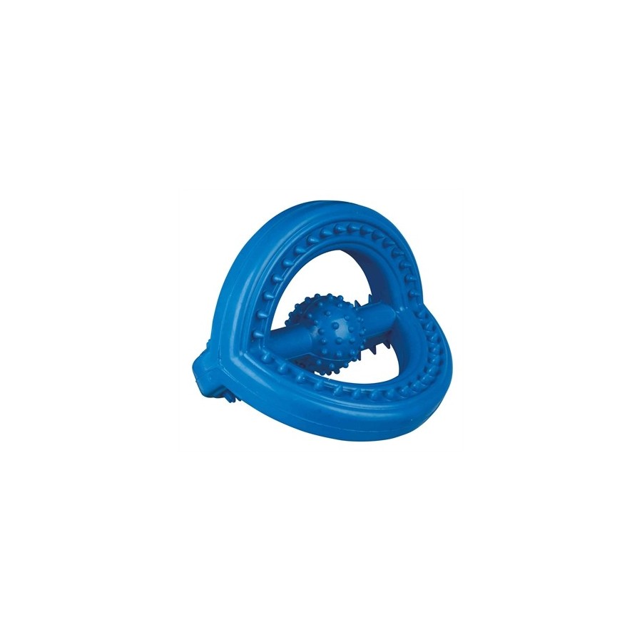 Trixie Natuurrubber Trekspeeltje Met Grip Blauw 14X14X14 CM 2 ST
