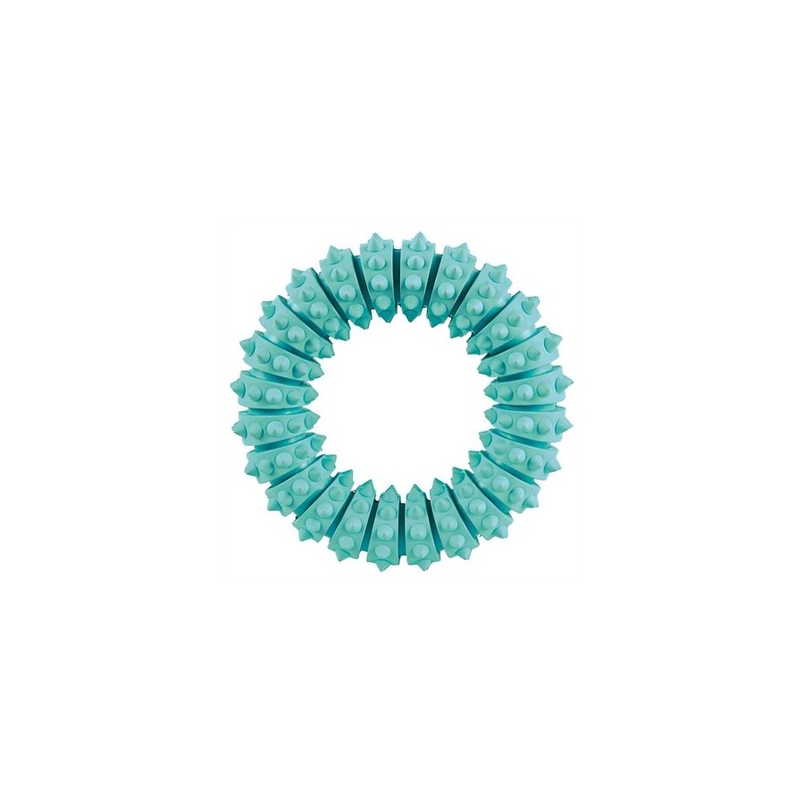 Trixie Denta Fun Natuurrubber Ring Met Muntsmaak 12X12X12 CM 3 ST
