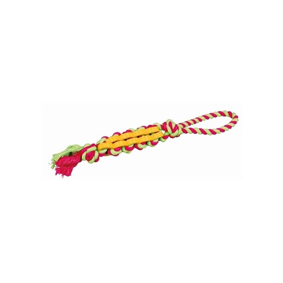 Trixie Twisted Stick Natuurrubber Aan Touw Assorti 37 CM 3 ST