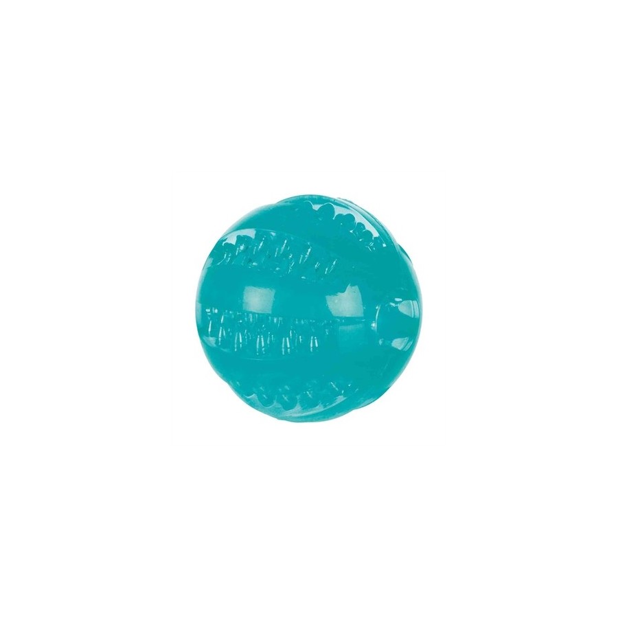 Trixie Denta Fun Tpr Bal Met Muntsmaak 6X6X6 CM 3 ST