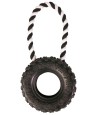 Trixie Natuurrubber Wiel Aan Koord Zwart 31X15X15 CM 3 ST