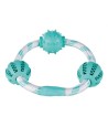 Trixie Denta Fun Koordring Met Natuurrubber Ballen Met Muntsmaak 20X20X20CM 3 ST