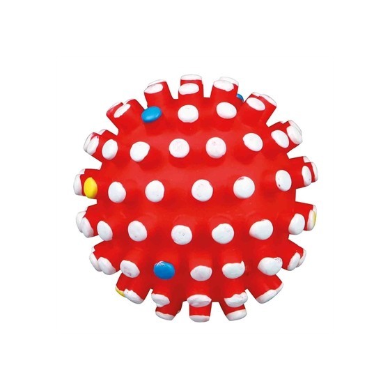 Trixie Vinyl Egelbal Met Geluid Assorti 6X6X6 CM 4 ST