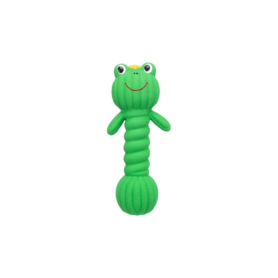 Trixie Latex Kikker-Halter Met Geluid Groen 18 CM 3 ST