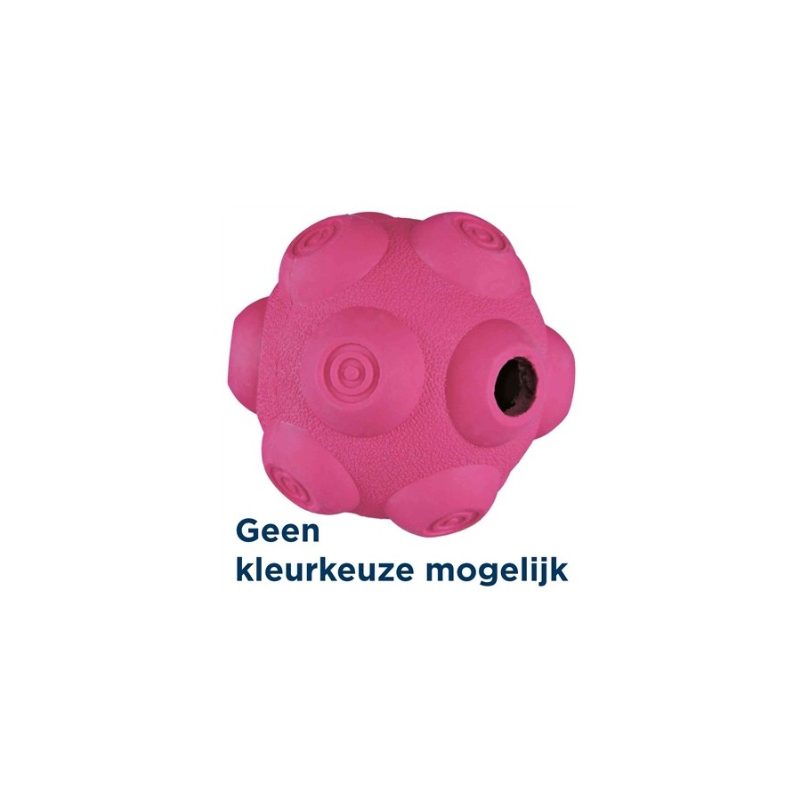 Trixie Snackbal Natuurrubber Assorti 9X9X9 CM 3 ST