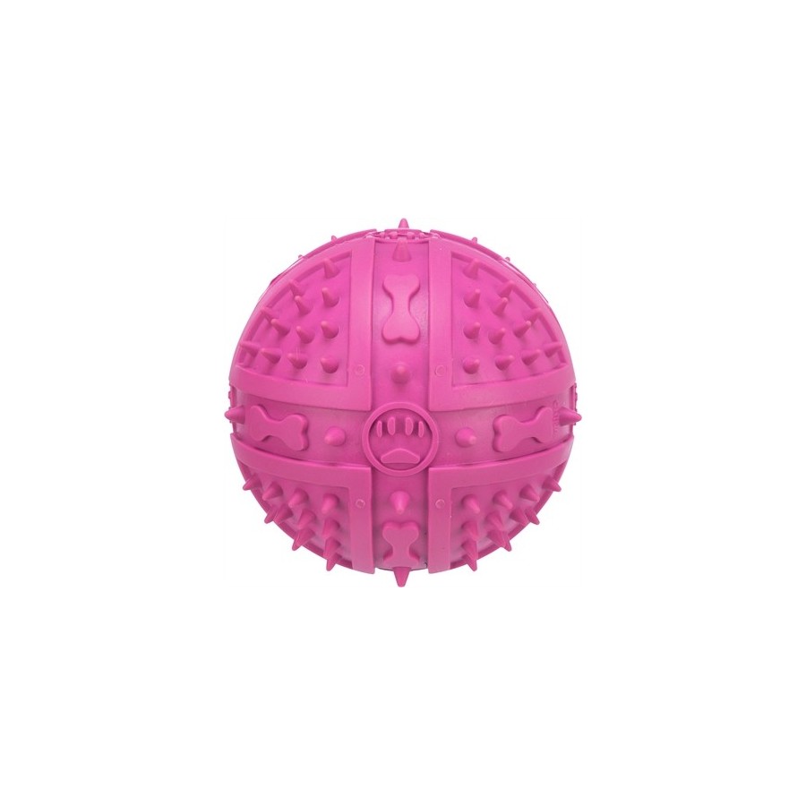 Trixie Natuurrubber Bal Roze 9X9X9 CM 3 ST